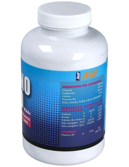 Amino Aid Bcaa (Aminoacidos Ramificados) 300Comp. de Just Aid