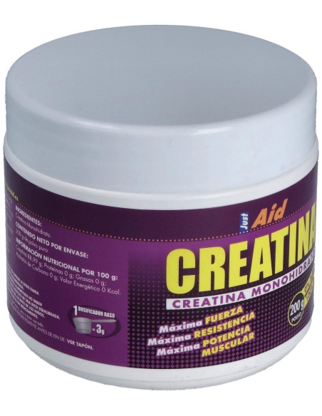 Creatina 0 (Monohidrato Pura) 200Gr.Polvo de Just Aid