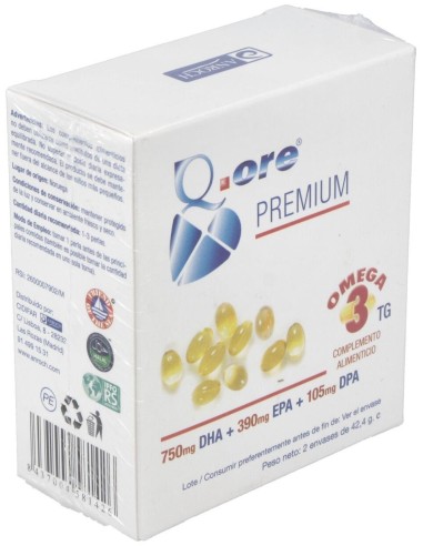 Q.Ore Premium Omega 3 120Perlas de Anroch