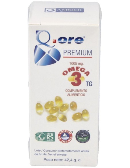 Q.Ore Premium Omega 3 60Perlas de Anroch
