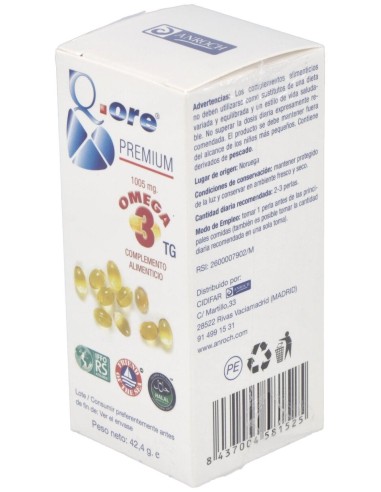 Q.Ore Premium Omega 3 60Perlas de Anroch