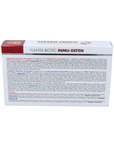 Plantabiotic Inmunodefense 20 Amp 10Ml   de Prisma Natural