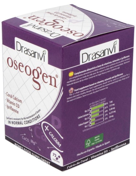 Oseogen Alimento Oseo 72 Capsulas Drasanvi