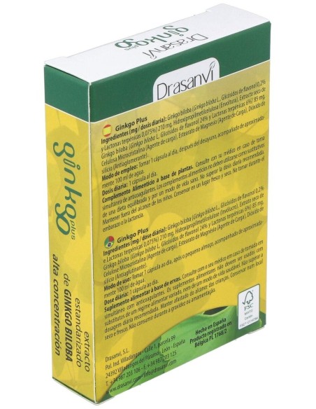 Ginkgoplus 30 Capsulas Drasanvi