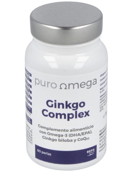 Ginkgo Complex Dha/Epa Q10 - 60 Perlas de Puro Omega