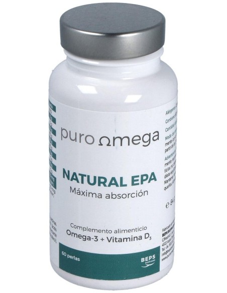 Natural EPA Máxima Absorción 60 perlas de Puro Omega