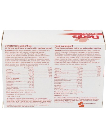 Regis Cardio 30Cap. de Global Remediation