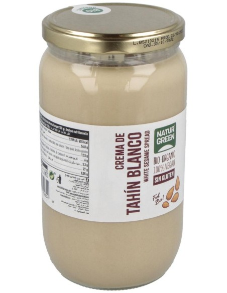 Tahin Blanco Crudo 800Gr. Bio de Naturgreen