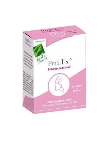Probitec Embarazo Y Lactancia 30Cap+30Perlas de Cien Por Cien Natural
