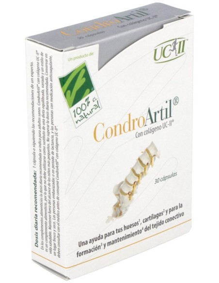 Condroartil Con Colageno Uc-Ii 30Cap. de Cien Por Cien Natural