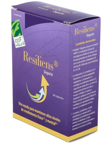 Resiliens Deporte 60Cap. de Cien Por Cien Natural