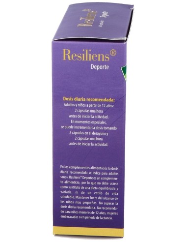 Resiliens Deporte 60Cap. de Cien Por Cien Natural