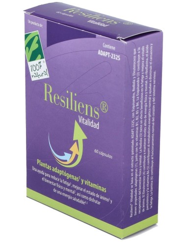 Resiliens Vitalidad 60Cap. de Cien Por Cien Natural