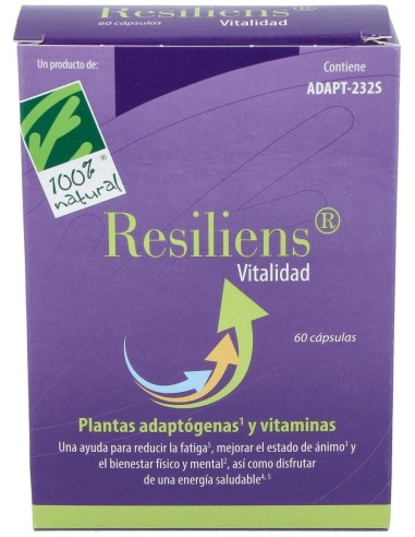 Resiliens Vitalidad 60Cap. de Cien Por Cien Natural