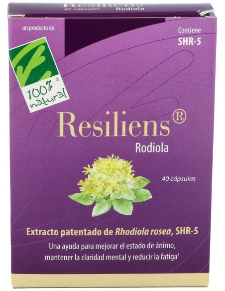 Resiliens Rodiola 40Cap. de Cien Por Cien Natural