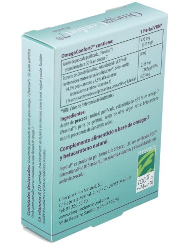 Omegaconfort7 30Cap. de Cien Por Cien Natural