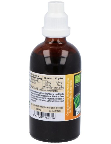 Extracto De Pomelo 100Ml. de Cien Por Cien Natural