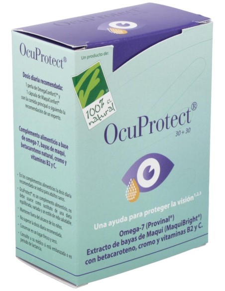 Ocuprotect 30Perlas+30Cap.Veg. de Cien Por Cien Natural