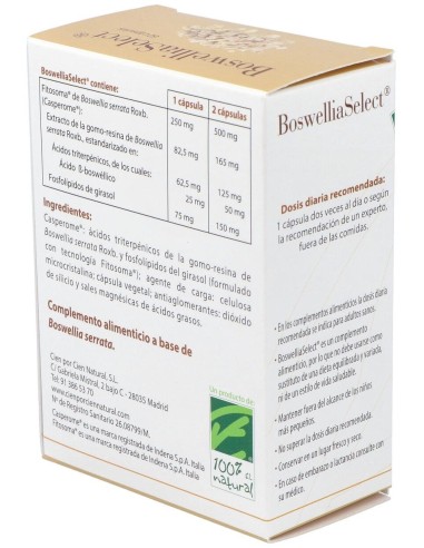 Boswelliaselect 60Cap. de Cien Por Cien Natural
