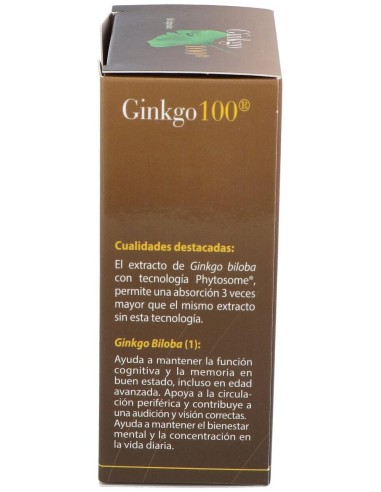 Ginkgo 100 60Cap. de Cien Por Cien Natural