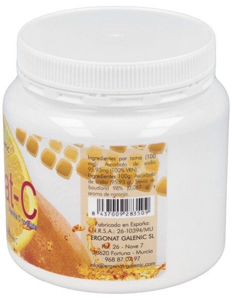 Ascorbat-C Vitamina C No Acida 200Gr. de Ergonat