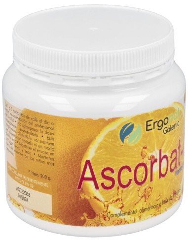 Ascorbat-C Vitamina C No Acida 200Gr. de Ergonat