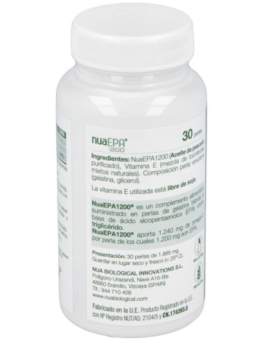 Nuaepa 1200Mg. 30Perlas de Nua