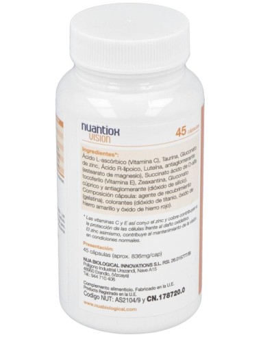 Nuantiox Vision 50Cap. de Nua