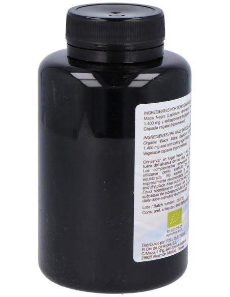 Maca Negra 700Mg. 90Cap. Eco de El Oro De Los Andes