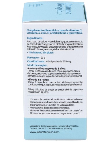 Inmunorespir 40Cap.Veg. de Lcn