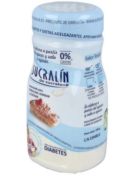 Sucralin Granulado Azul Diabeticos 190Gr de Sucralin
