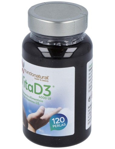Vita D3 4000Ui 120Perlas de Mundonatural