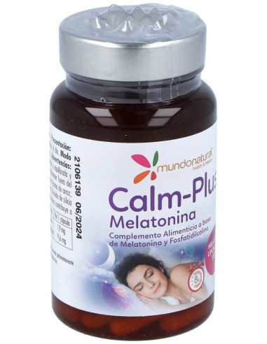 Calm Plus Melatonina 30Cap. de Mundonatural