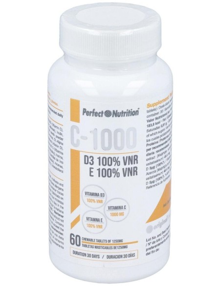 Vitamina C-1000 + Vit. E + Vit. D3  60Comp. de Gen Professional