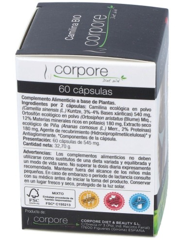 Corpore Protect Camilina 30Cap. Bio de Corpore Diet