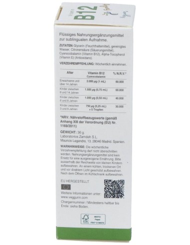 Vitamina B12 Family 30Ml. de Veggunn