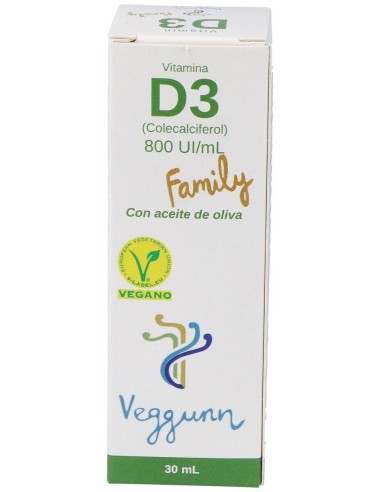 Vitamina D3 Family 30Ml. de Veggunn
