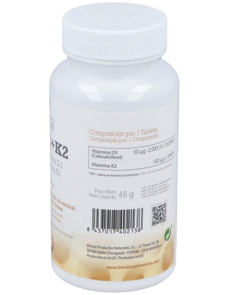 Vita D3 + K2 90Comp. de Betula