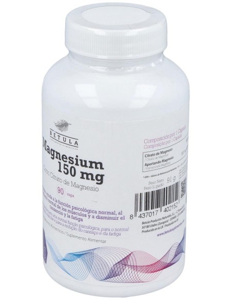 Magnesium 150Mg. 90Cap. de Betula