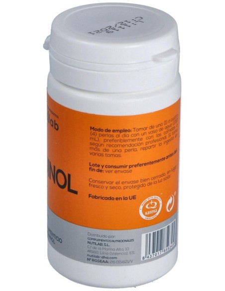 Ubiquinol 100Mg 60Perlas. de Nutilab