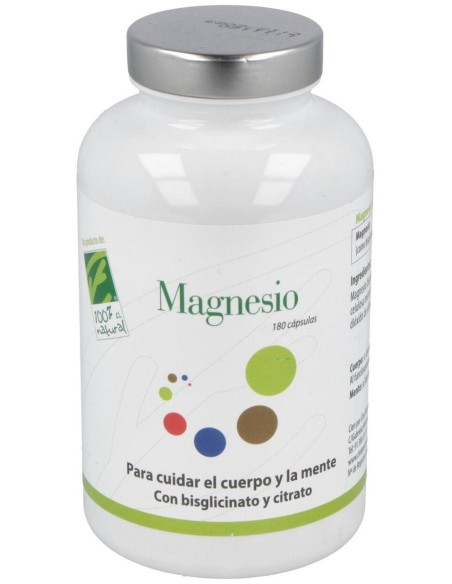 Magnesio 180Cap. de Cien Por Cien Natural