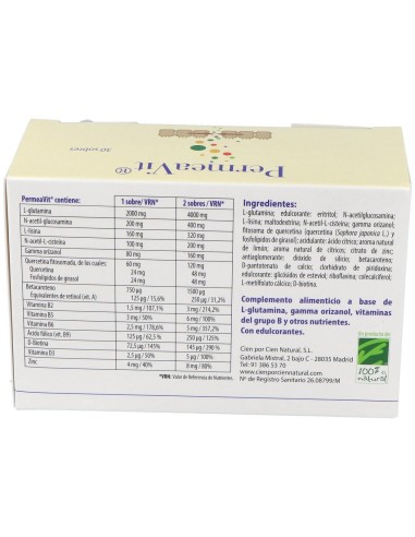 Permeavit 30Sbrs. de Cien Por Cien Natural