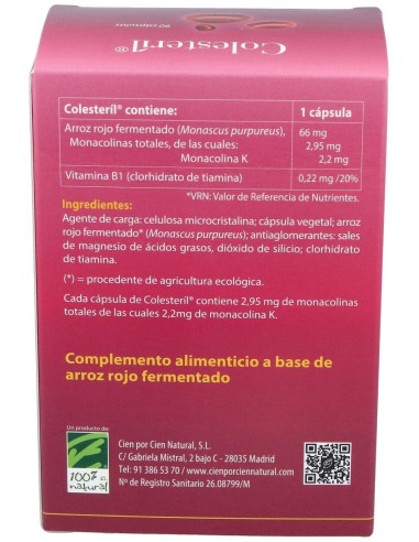 Colesteril 90Cap. de Cien Por Cien Natural