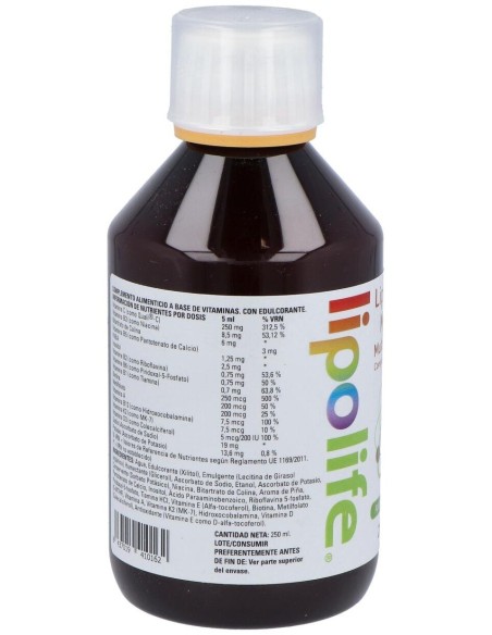 Lipolife Liposomal Multivit 250Ml. de Equisalud