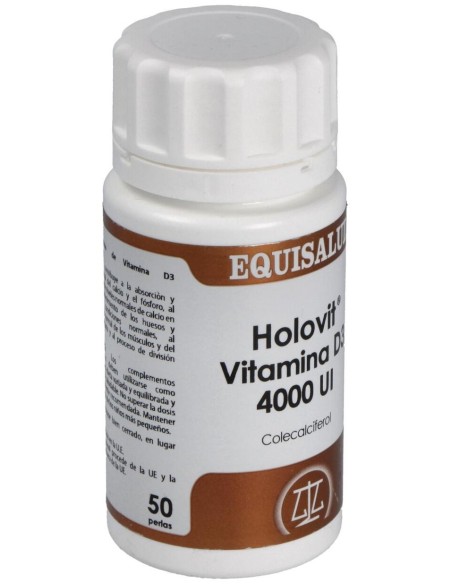 Holovit Vitamina D3 4000Ui 50Perlas de Equisalud