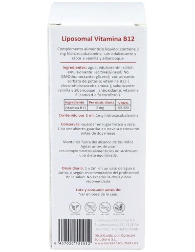 Liposomal B12 60Ml. de Curesupport
