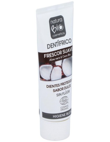 Dentifrico Frescor Suave Aloe-Coco 75Ml. Bio de Naturabio Cosmetics