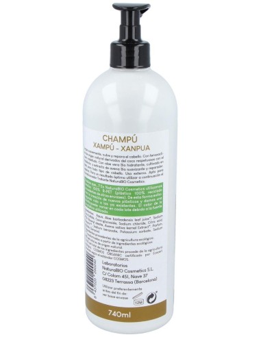 Champu Tratante Aloe-Avena 740Ml. de Naturabio Cosmetics