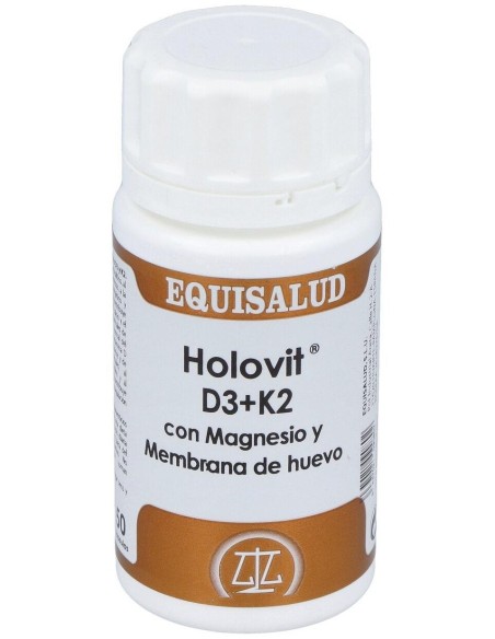 Holovit D3+K2 Con Magnesio Y Membrana Huevo 50Cap de Equisalud