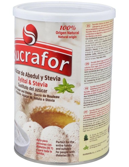 Sucrafor (Azucar De Abedul Y Stevia) 800Gr de Sucrafor
